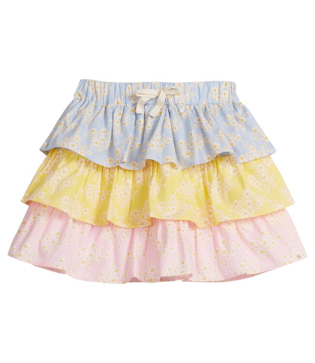 Bisby Mixed Ditsy Floral Tiered Mini Skort