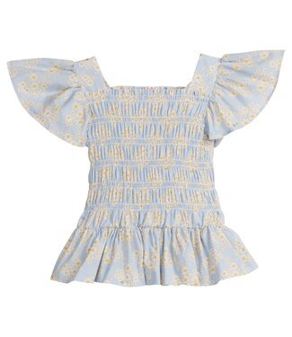 Bisby Blue Ditsy Floral India Top