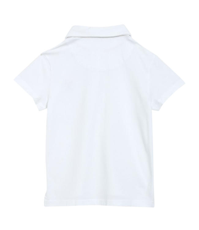 Pedal White Girl Golf Polo