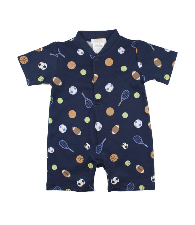 LydaBaby Navy Romper All Sport Romper