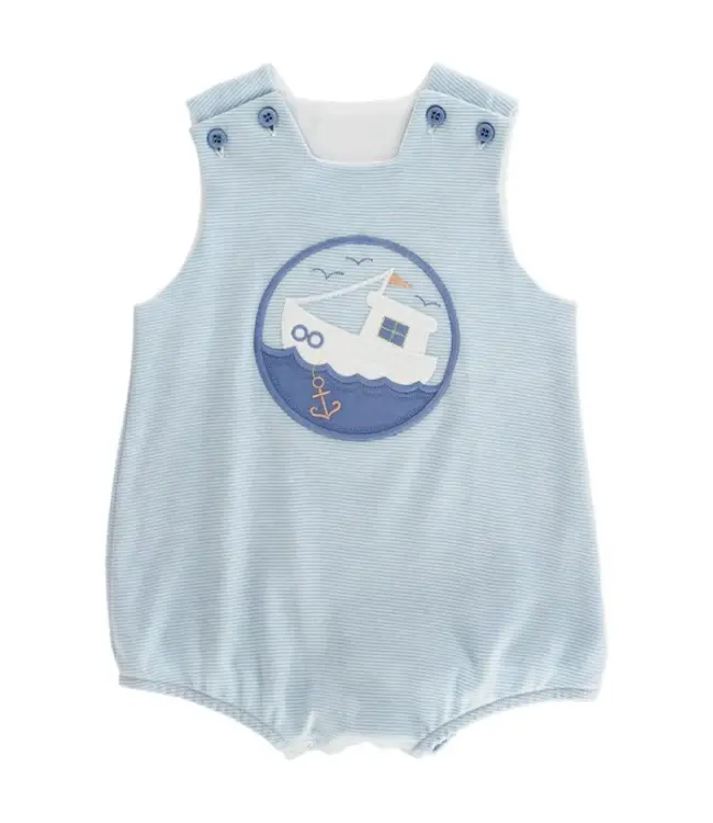Bailey Boys Shrimp Boat Knit Infant Bubble