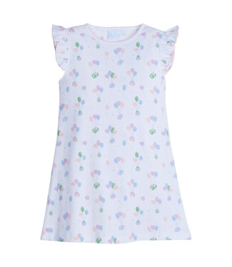 Little English Pink Balloons Angel Sleeve Dress