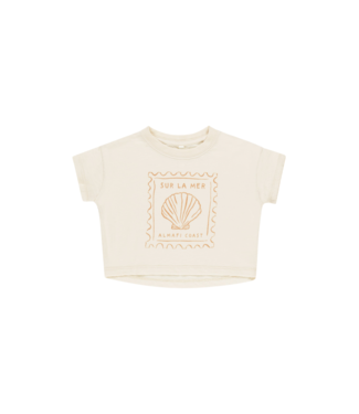 Rylee & Cru Natural Seashell Boxy Tee