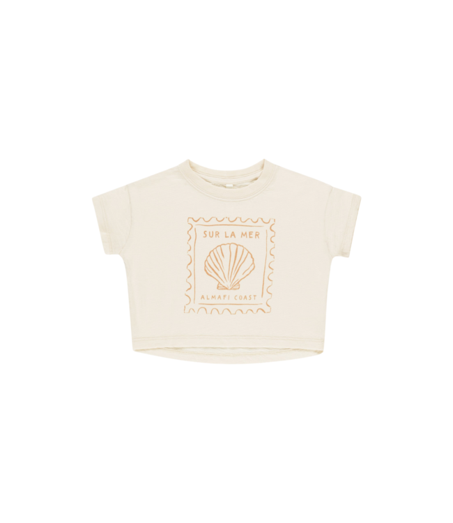 Rylee & Cru Natural Seashell Boxy Tee