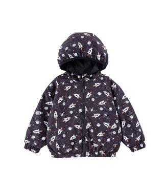 calonie Black Space Reversible Windbreaker