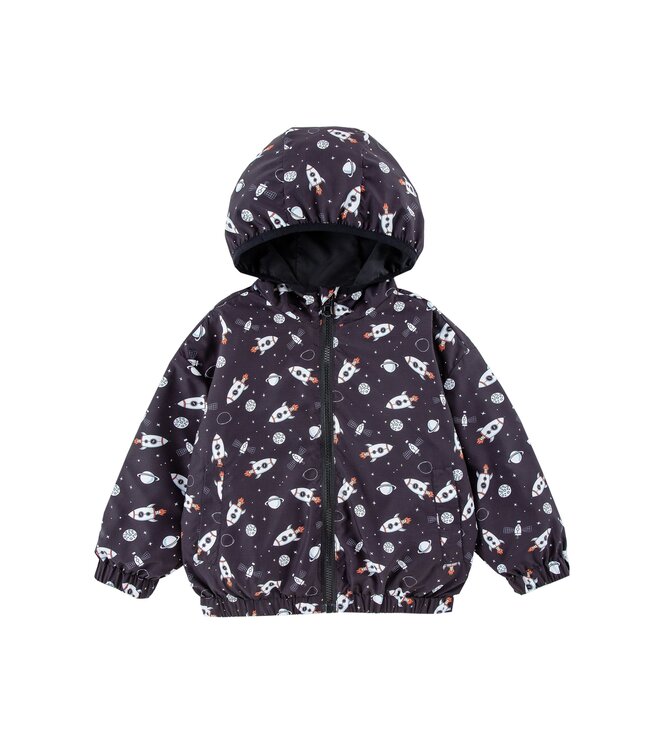 Black Space Reversible Windbreaker