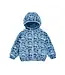 Blue Palm Tree Reversible Windbreaker