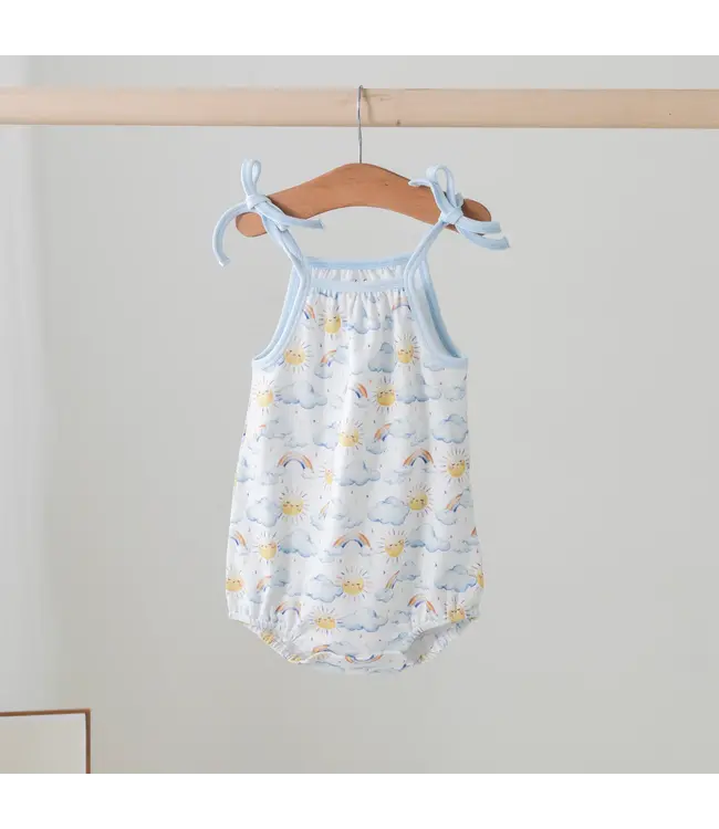 Nola Tawk You Are My Sunshine Organic Cotton Shoulder Tie Onesie