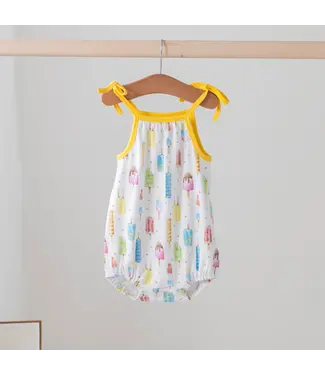 Nola Tawk Let's Chill Organic Cotton Shoulder Tie Onesie
