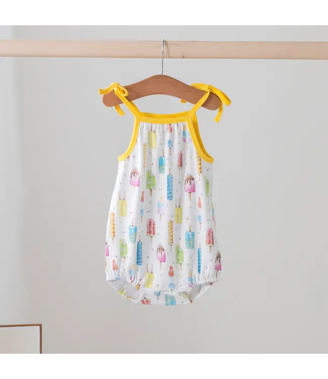Nola Tawk Let's Chill Organic Cotton Shoulder Tie Onesie