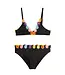 Limeapple Black Embroidered Trim Bikini Set-Poppy