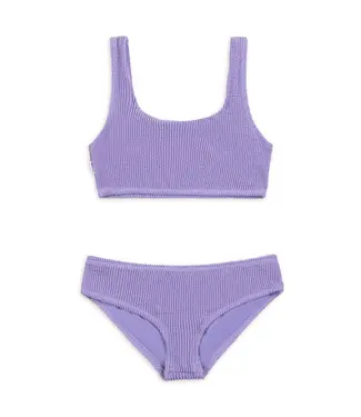 Limeapple Fay Amethyst Crinkle Tankini 2 Pc. Swimsuit