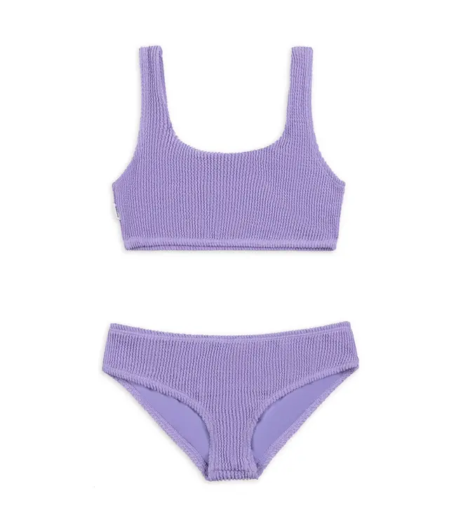 Limeapple Fay Amethyst Crinkle Tankini 2 Pc. Swimsuit