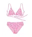 Limeapple Pink Reversible Printed Bikini Set