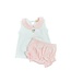 Luigi White/Pink Flower Basket Top w/Diaper Cover
