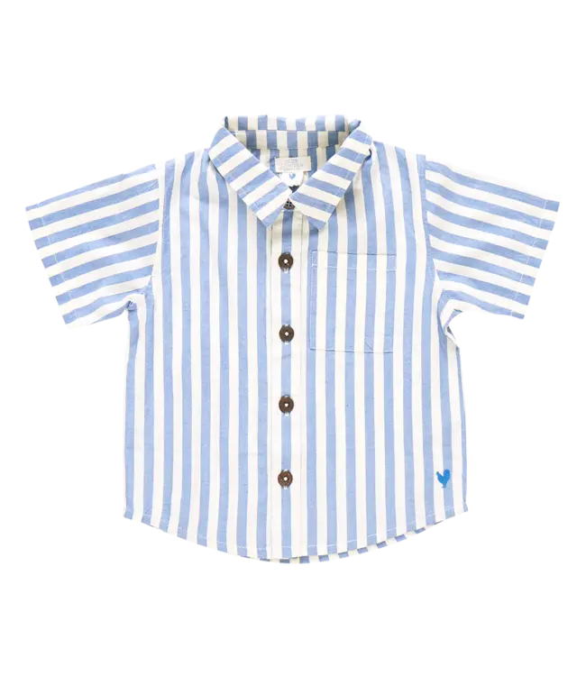 Pink Chicken Blue Stripe Jack Shirt