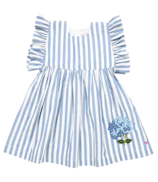 Pink Chicken Blue Stripe Sarita Dress