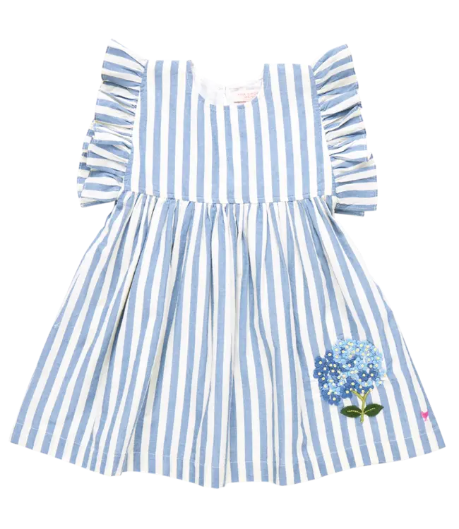 Pink Chicken Blue Stripe Sarita Dress
