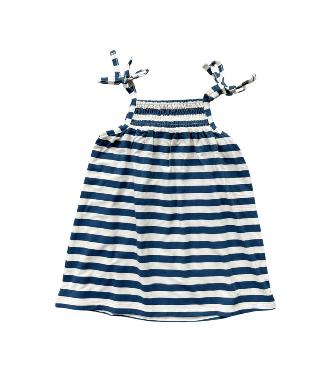 babysprouts Naval Stripe Smocked Summer Dress