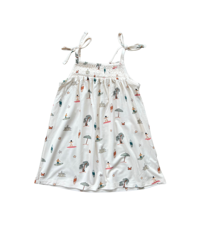 babysprouts Take Me To The Beach Smocked Summer Dress