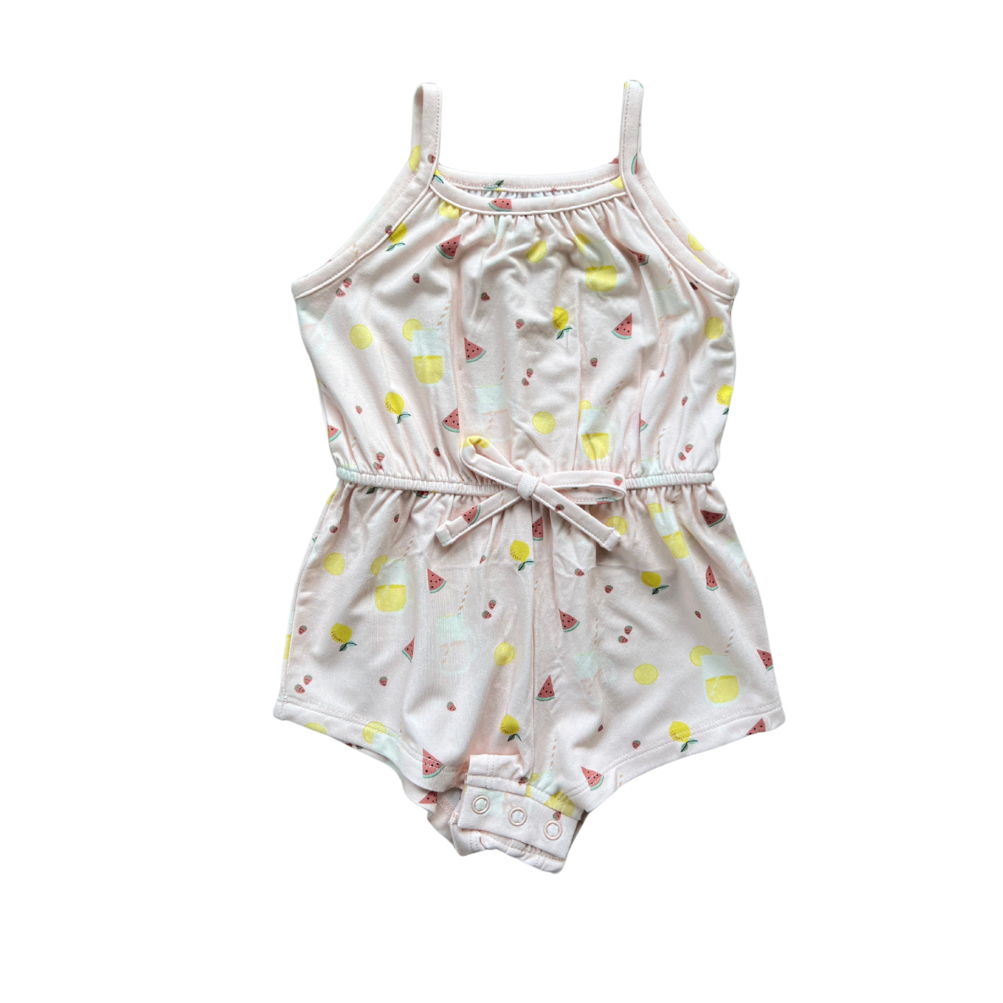 Babysprouts Long Sleeve Zip Romper - Cherries