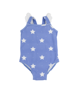 Beaufort Bonnet North Sea Stars/Worth White Long Bay Bathing Suit