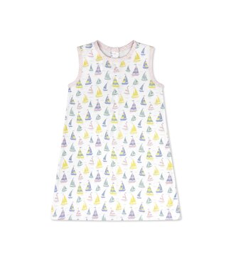 Lullaby Set Seahaven Sailboat/Party Pink Seersucker Ann Dress