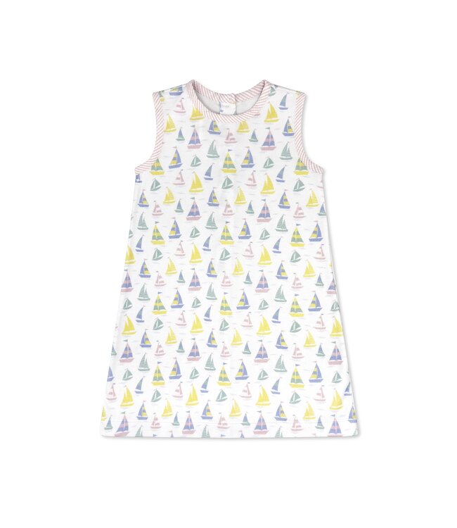 Lullaby Set Seahaven Sailboat/Party Pink Seersucker Ann Dress