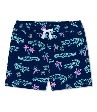 chubbies Navy Neon Glades Swim Trunks
