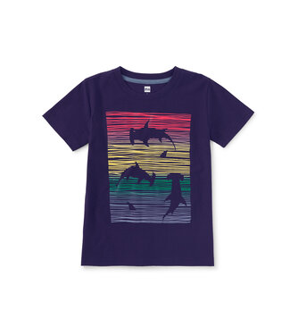 Tea Collection Rainbow & Sharks Tee