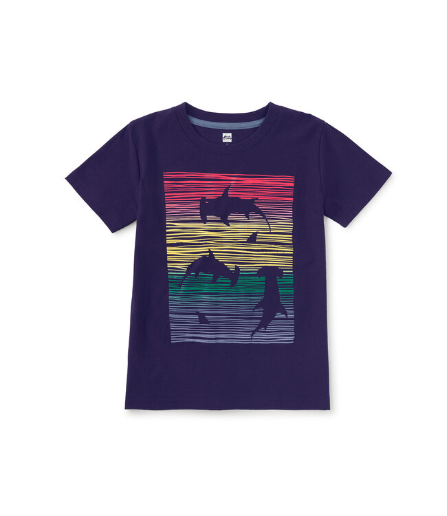 Tea Collection Rainbow & Sharks Tee