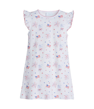 Little English Flags Angel Sleeve Dress