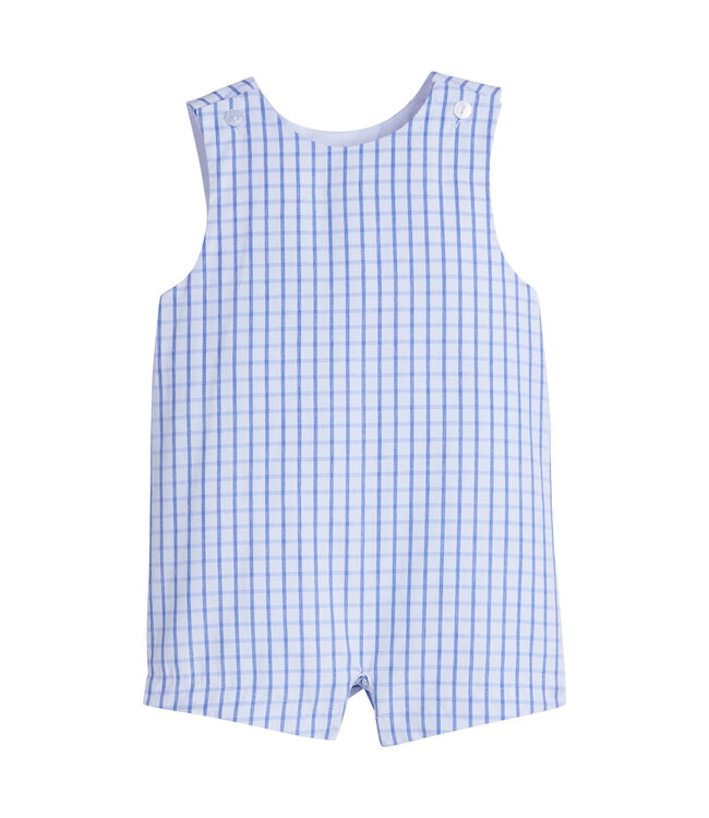 Little English Royal Windowpane Vintage Romper