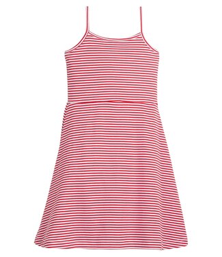 Little English Red Stripe Strappy Sundress
