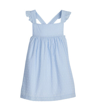 Little English Swiss Dot Something Blue Hope Dress