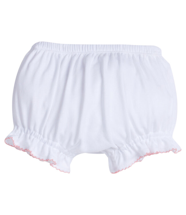 Little English White w/Light Pink Knit Diaper Cover