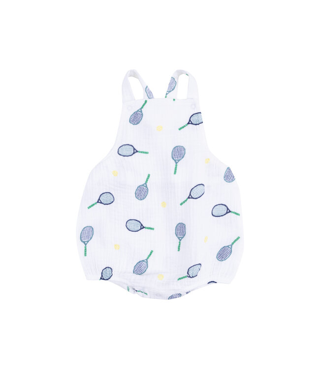 Angel Dear White Tennis Pocket Sunsuit