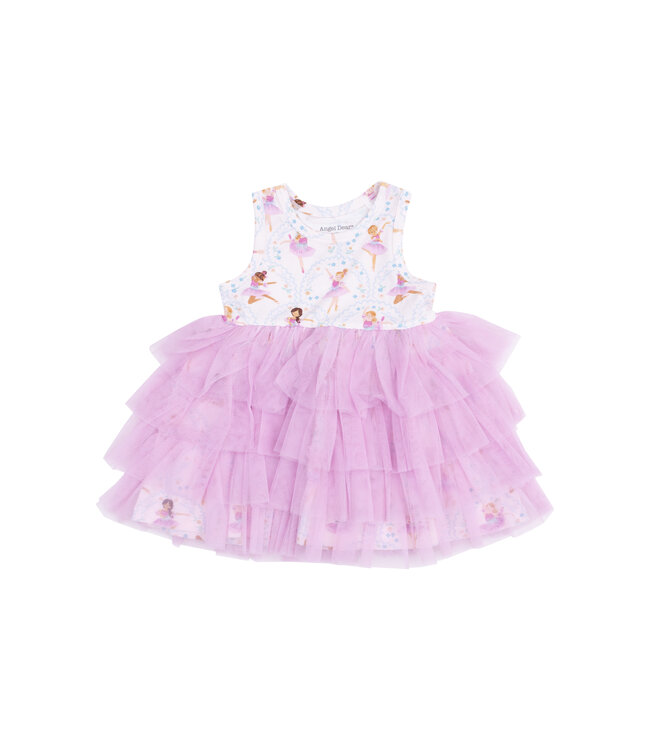 Angel Dear Bow Ballerinas Tank Layered Tutu Dress 2T