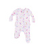 Angel Dear Pink Mermaids 2 Way Zip Ruffle Back Footie