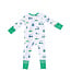 Angel Dear Blue Vintage Golf Carts 2 Way Zip Romper