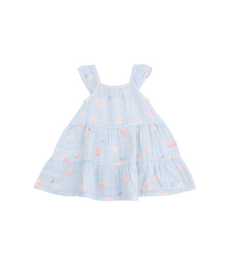 Angel Dear Grey Pretty Seashells Twirly Sundress