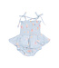 Angel Dear Grey Pretty Seashells Smocked Bubble w/Skirt