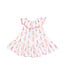 Angel Dear Ribbon Bouquets Circle Neck Ruffle Dress