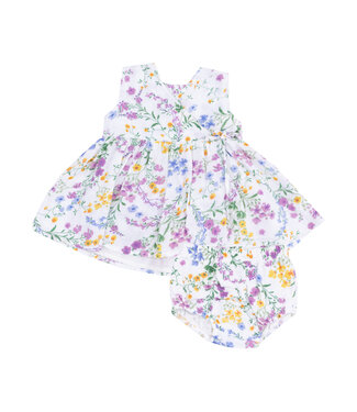 Angel Dear Cottage  Climbing Floral Kimono Dress & Bloomer