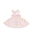 Angel Dear Pink Floral Check Smocked Ruffle Sundress