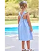 Little English Swiss Dot Something Blue Hope Dress