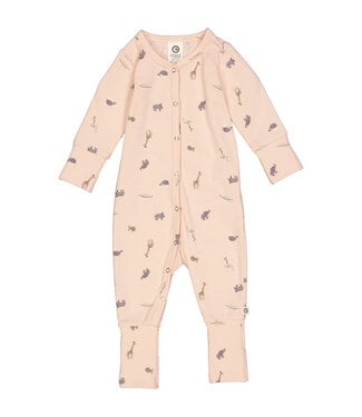 Green Cotton Peony Mini Me Bodysuit