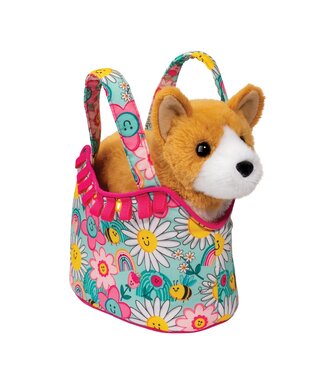 Douglas Sunny Smiles Sak with Corgi
