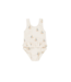 Natural Skirted One Piece Sailboats Swimsuit