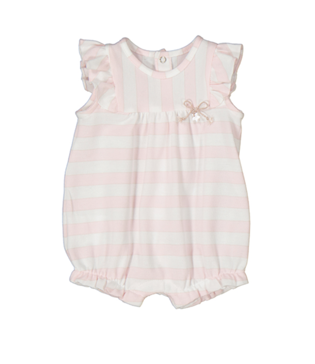 Mayoral Pink/White Stripe Romper